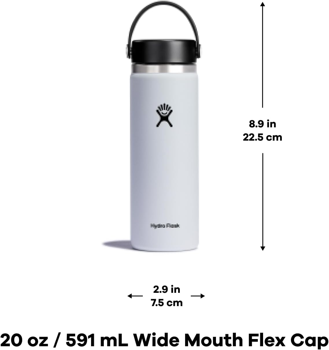 Hydro Flask Wide Mouth Insulated Water Bottle with Flex Cap