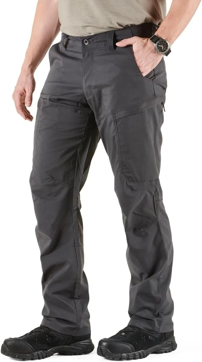5.11 Tactical Men's Apex Pants, Regular Fit, Gusseted, 10 Pockets, Style 74434ABR