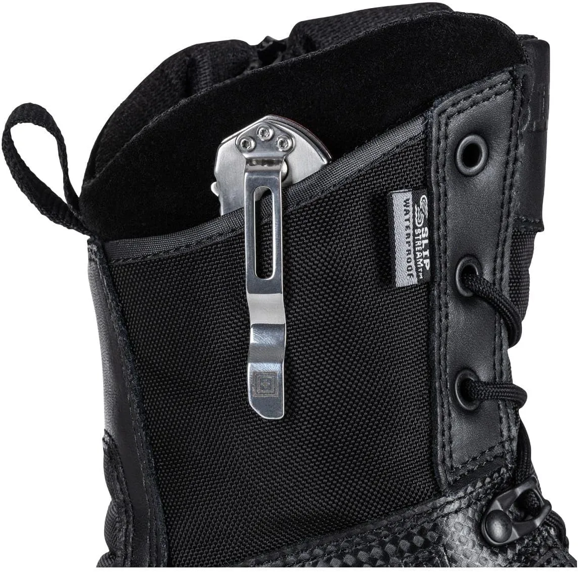 5.11 Tactical Men's Patrol Storm Waterproof Boots, ATAC 2.0 8", Side-Zip, Style 12392ABR