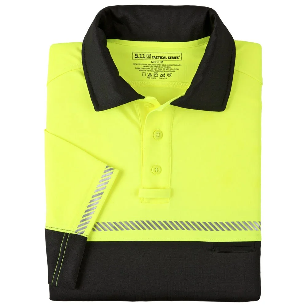 5.11 Tactical Men's Bike Patrol Short Sleeve Polo Shirt, Jersey Knit Polyester, Style 71322