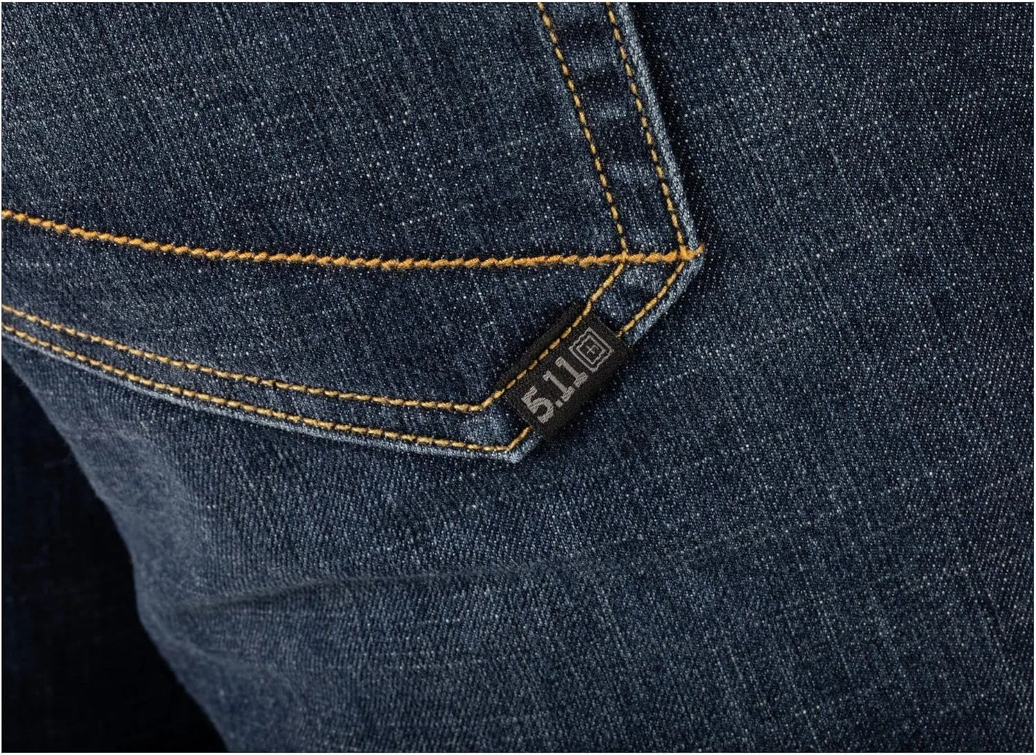 5.11 Tactical Men's Defender-Flex Slim Jeans, Fitted Waistband, 7 Pockets, Style 74465