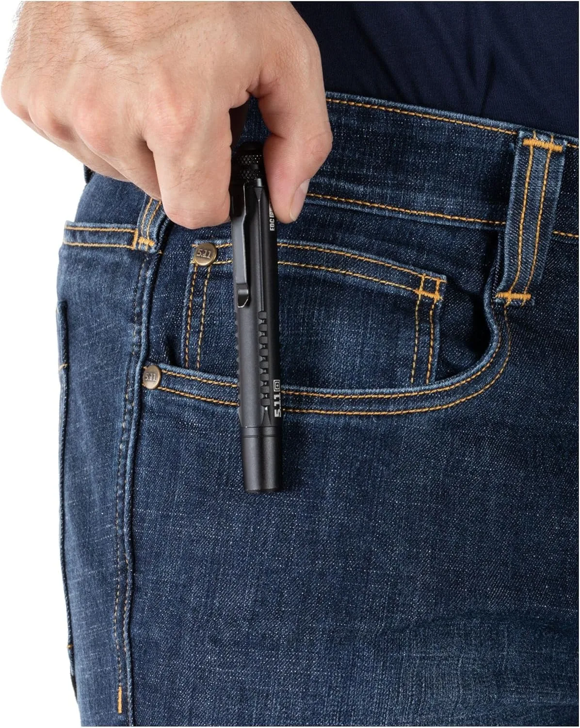 5.11 Tactical Men's Defender-Flex Slim Jeans, Fitted Waistband, 7 Pockets, Style 74465