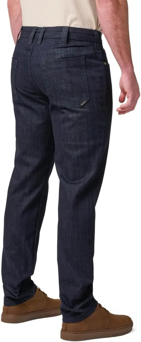 5.11 Tactical Men's Defender-Flex Slim Jeans, Fitted Waistband, 7 Pockets, Style 74465