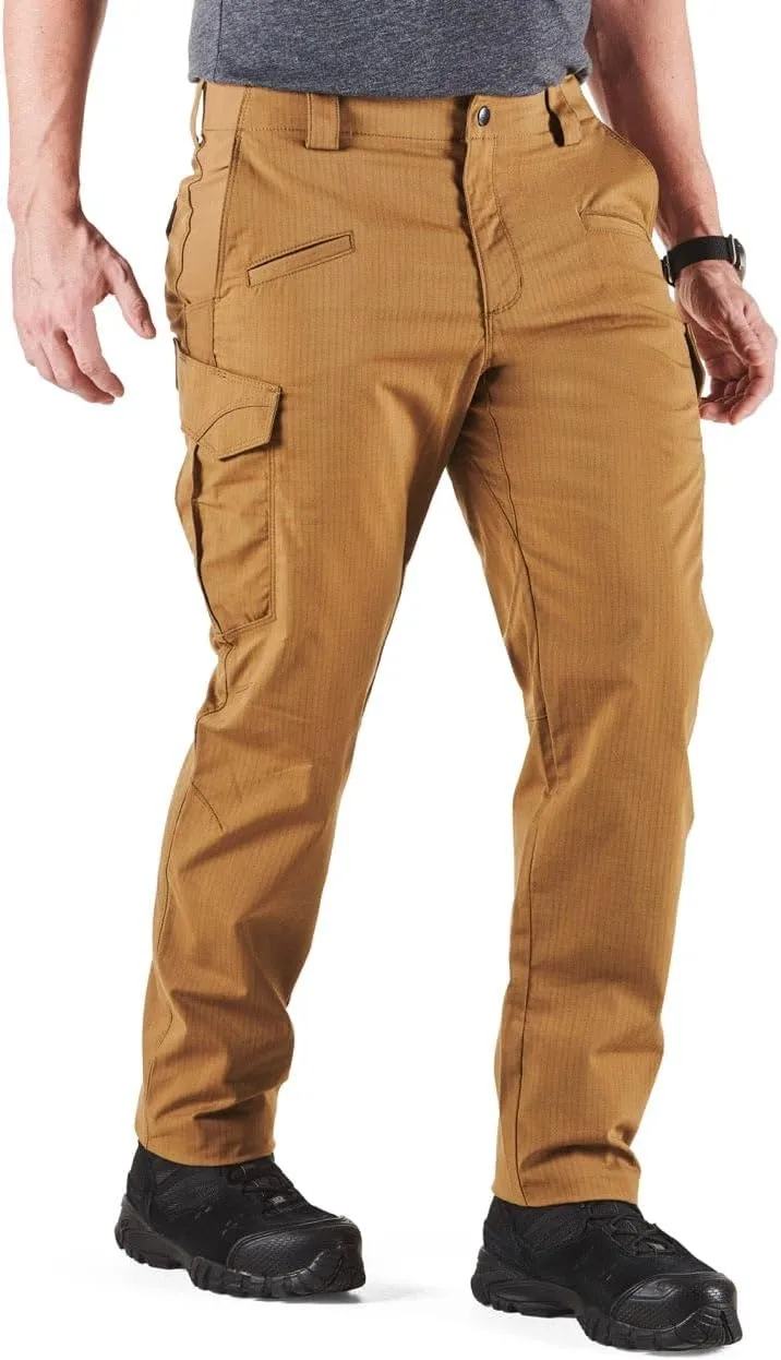 5.11 Tactical Men's Icon Pant, Straight Fit, 8 Pockets, Flex‑Tac Ripstop, Style 74521ABR