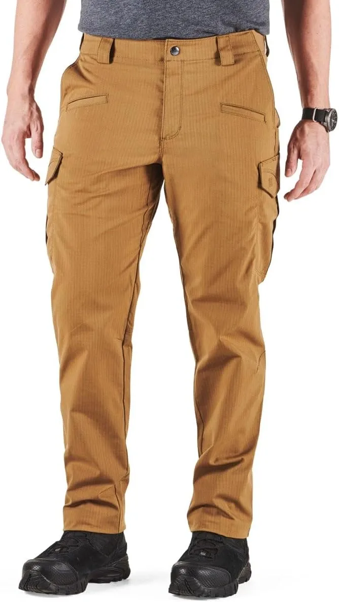 5.11 Tactical Men's Icon Pant, Straight Fit, 8 Pockets, Flex‑Tac Ripstop, Style 74521ABR