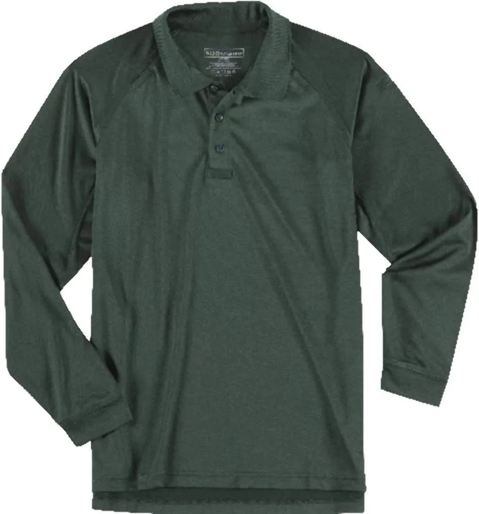 5.11 Tactical Men's Performance Long Sleeve Work Polo, 100% Polyester, Style 72049/72049T