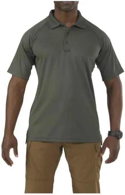 5.11 Tactical Men's Performance Short Sleeve Polo, 100% Polyester, Moisture Wicking, Style 71049