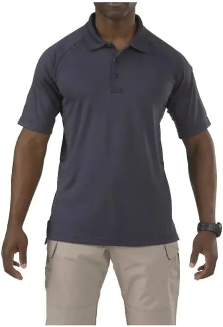 5.11 Tactical Men's Performance Short Sleeve Polo, 100% Polyester, Moisture Wicking, Style 71049
