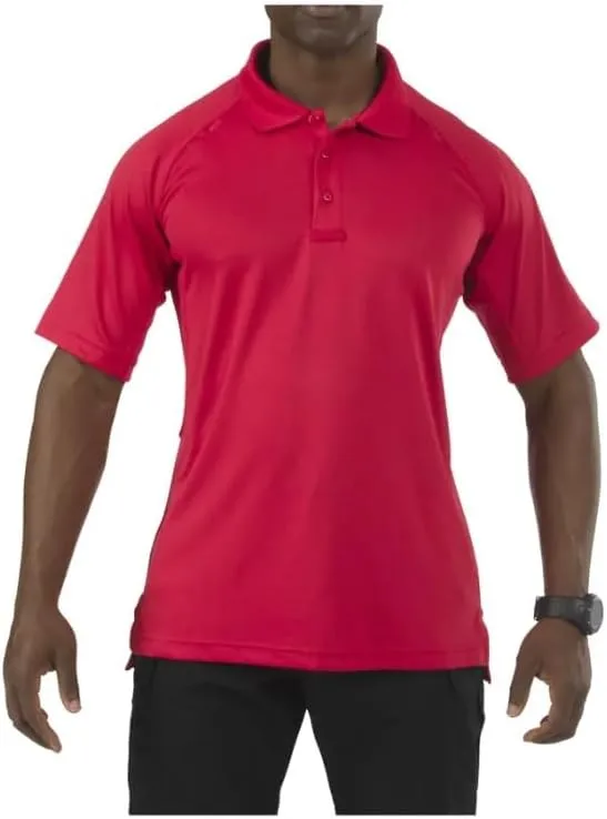 5.11 Tactical Men's Performance Short Sleeve Polo, 100% Polyester, Moisture Wicking, Style 71049