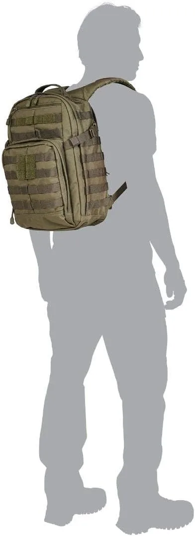 5.11 Tactical Backpack, RUSH 12 2.0 Military Survival Molle Back Pack with Laptop Compartment, Small, 24L, Multicam