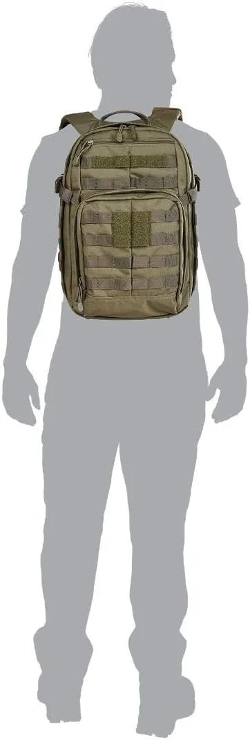 5.11 Tactical RUSH 12 2.0 Military Survival MOLLE Backpack with Laptop Compartment, 24L, Style 56561ABR/56562ABR