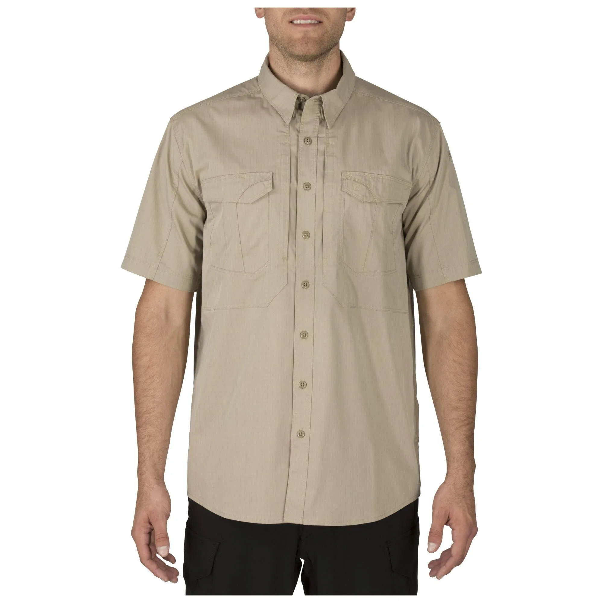 5.11 Tactical Mens Stryke Button Down Short Sleeve Shirt with Pockets