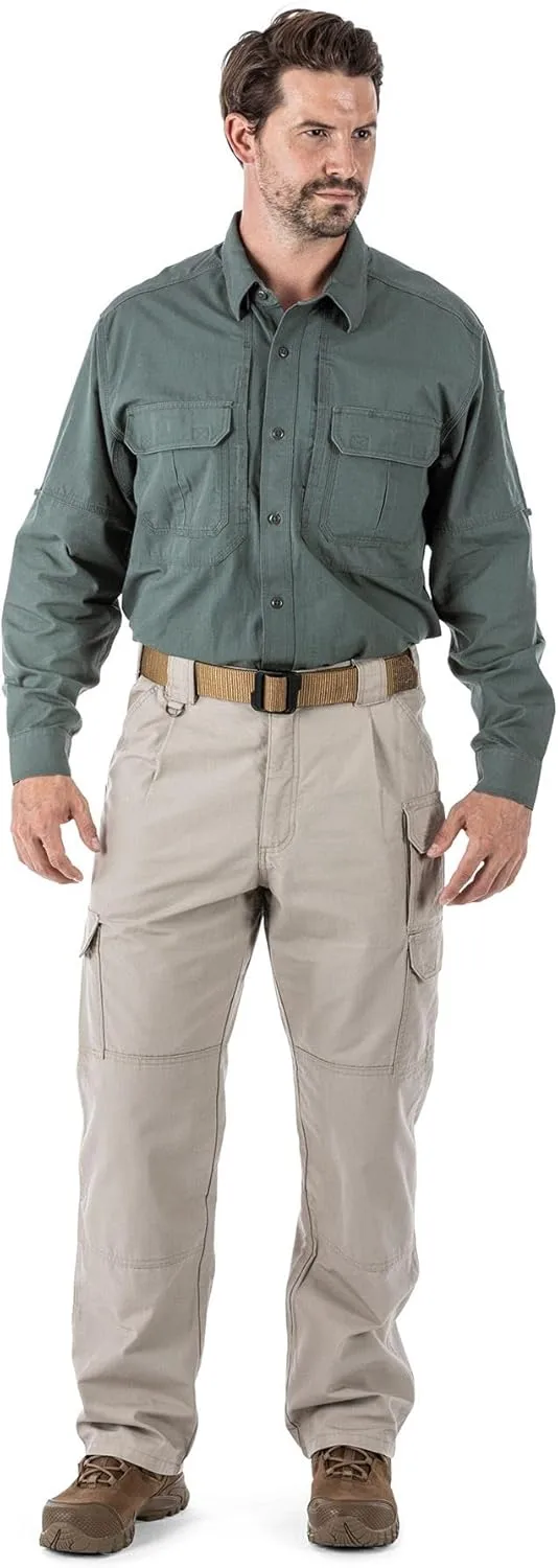 5.11 Tactical Men's Cargo Work Pants, Regular Fit, 100% Cotton Canvas, 7 Pockets, Style 74251ABR