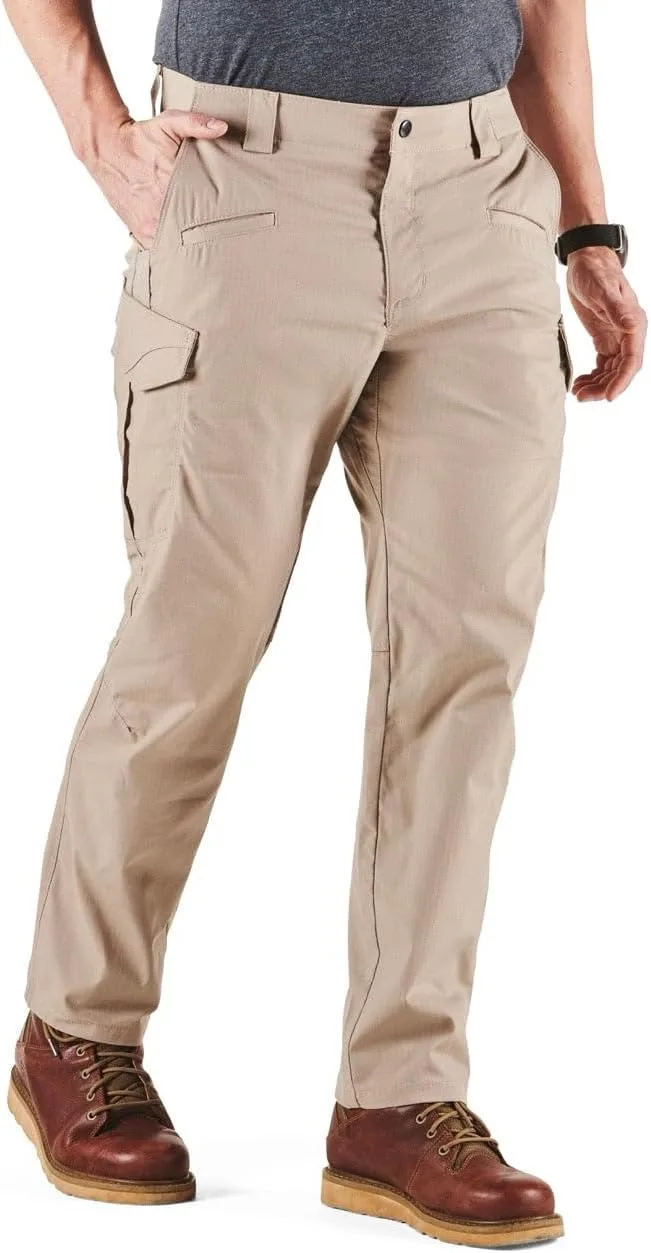 5.11 Tactical Men's Icon Pant, Straight Fit, 8 Pockets, Flex‑Tac Ripstop, Style 74521ABR
