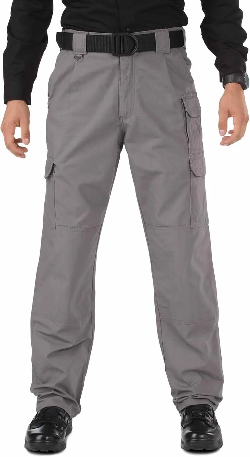 5.11 Tactical Men's Cargo Work Pants, Regular Fit, 100% Cotton Canvas, 7 Pockets, Style 74251ABR
