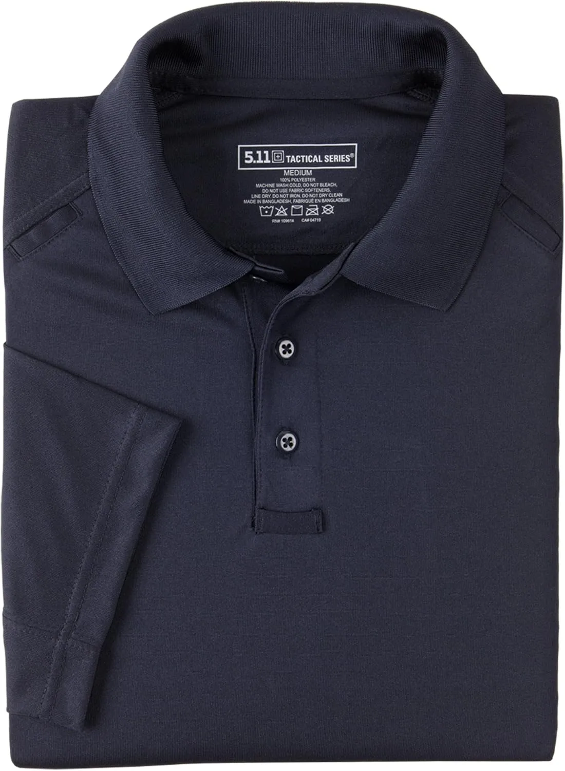5.11 Tactical Men's Performance Short Sleeve Polo, 100% Polyester, Moisture Wicking, Style 71049