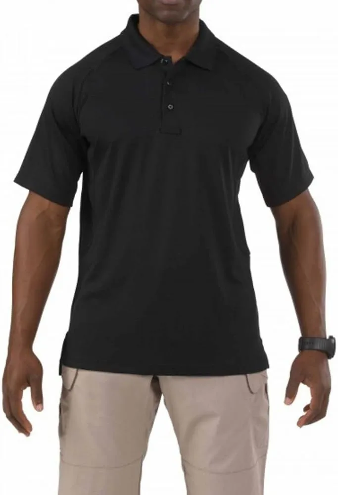 5.11 Tactical Men's Performance Short Sleeve Polo, 100% Polyester, Moisture Wicking, Style 71049