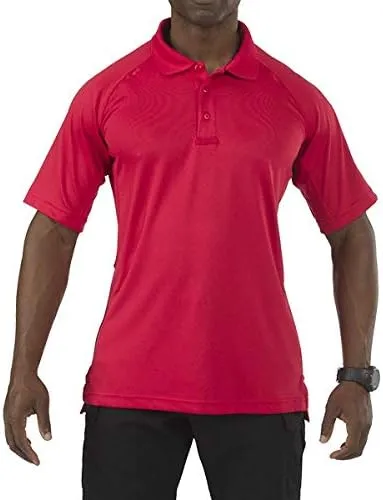 5.11 Tactical Men's Performance Short Sleeve Polo, 100% Polyester, Moisture Wicking, Style 71049