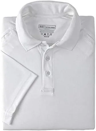 5.11 Tactical Men's Performance Short Sleeve Polo, 100% Polyester, Moisture Wicking, Style 71049