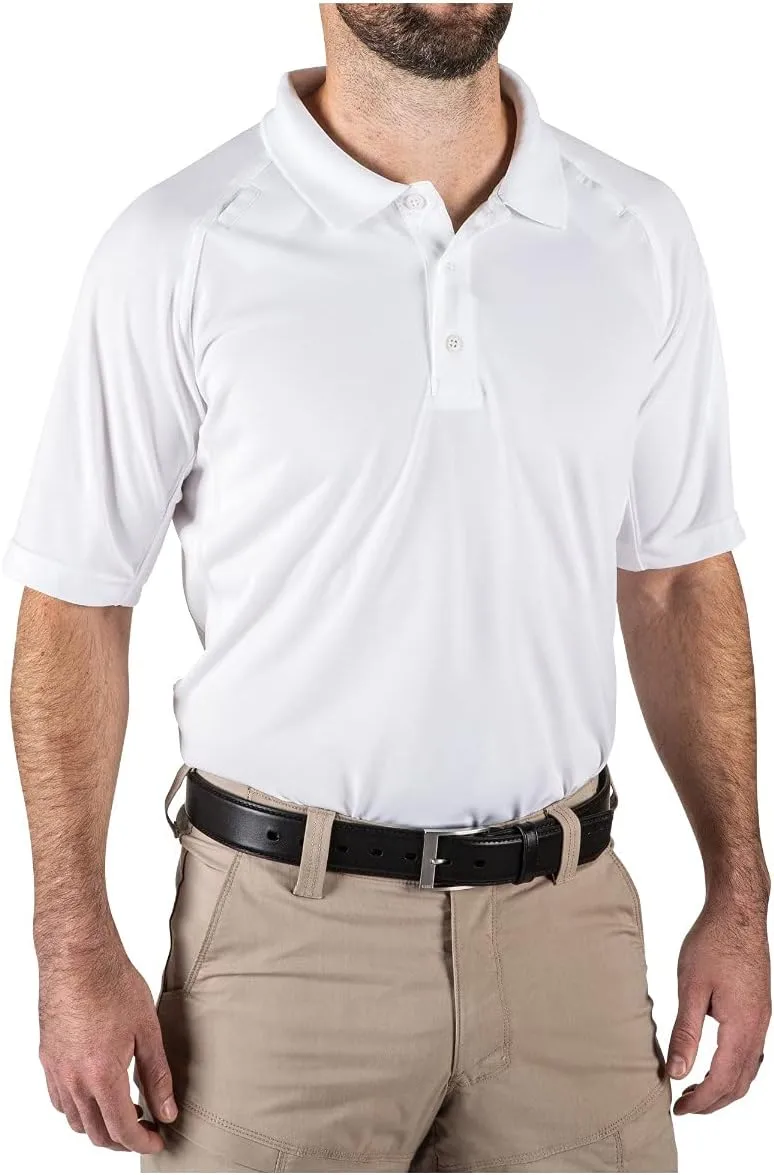 5.11 Tactical Men's Performance Short Sleeve Polo, 100% Polyester, Moisture Wicking, Style 71049