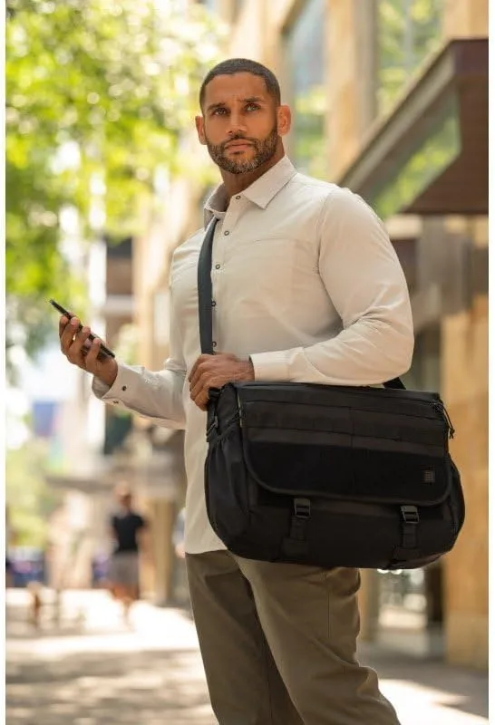 5.11 Tactical Unisex Overwatch Messenger Bag, Shoulder Strap Laptop Carrying Case, 18 Liter Capacity, Style 56648ABR, Black