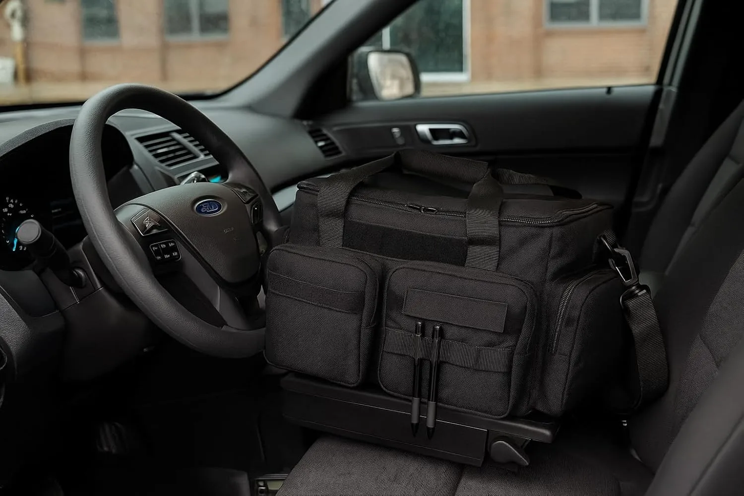 5.11 Tactical Patrol Ready 40 Liter Bag, Police Security Car Front Seat Organizer, Black, Style 59012ABR