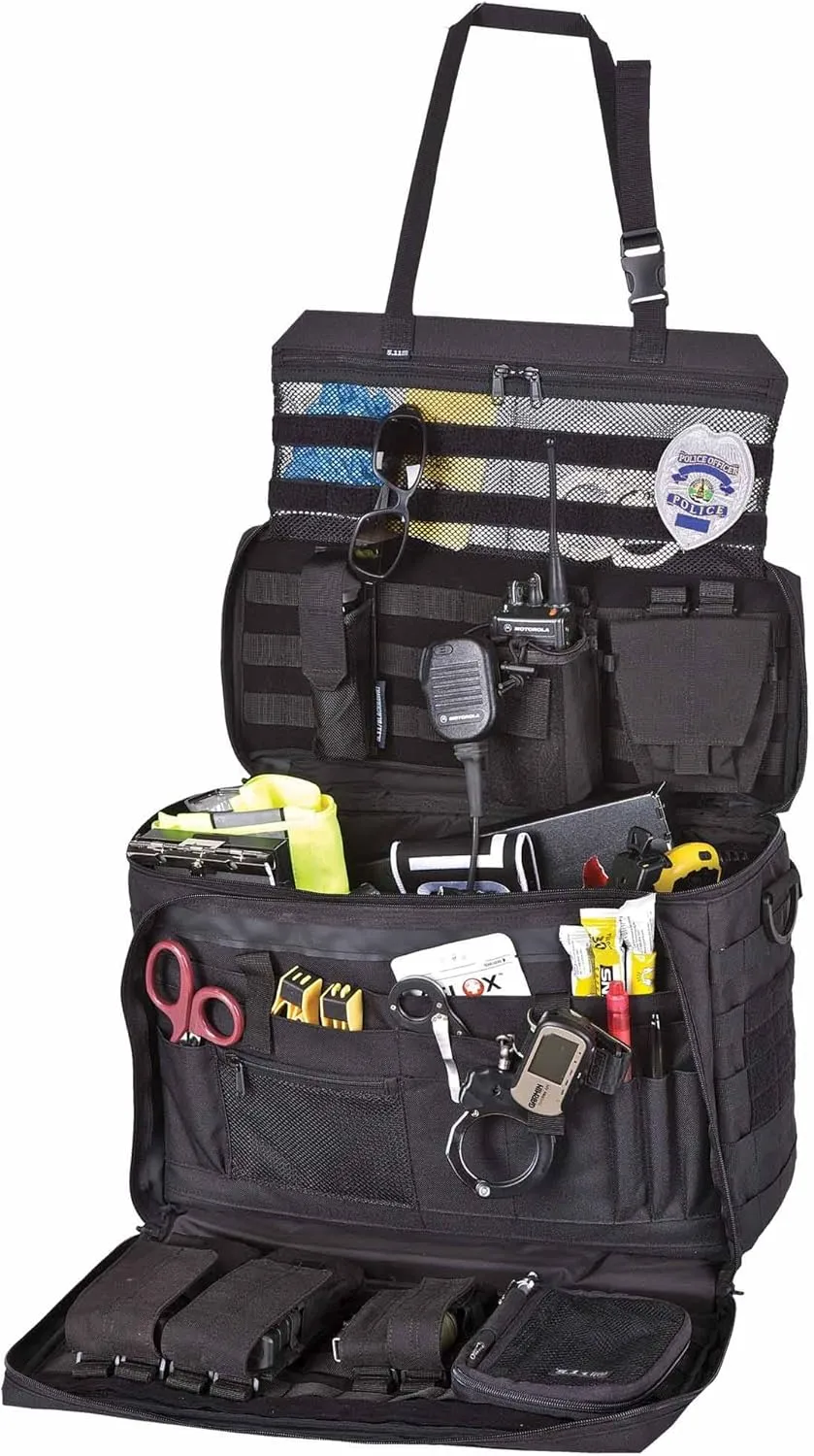 5.11 Tactical Wingman Patrol Bag – Police Gear Car Seat Organizer for Law Enforcement, Black, Style 56045ABR