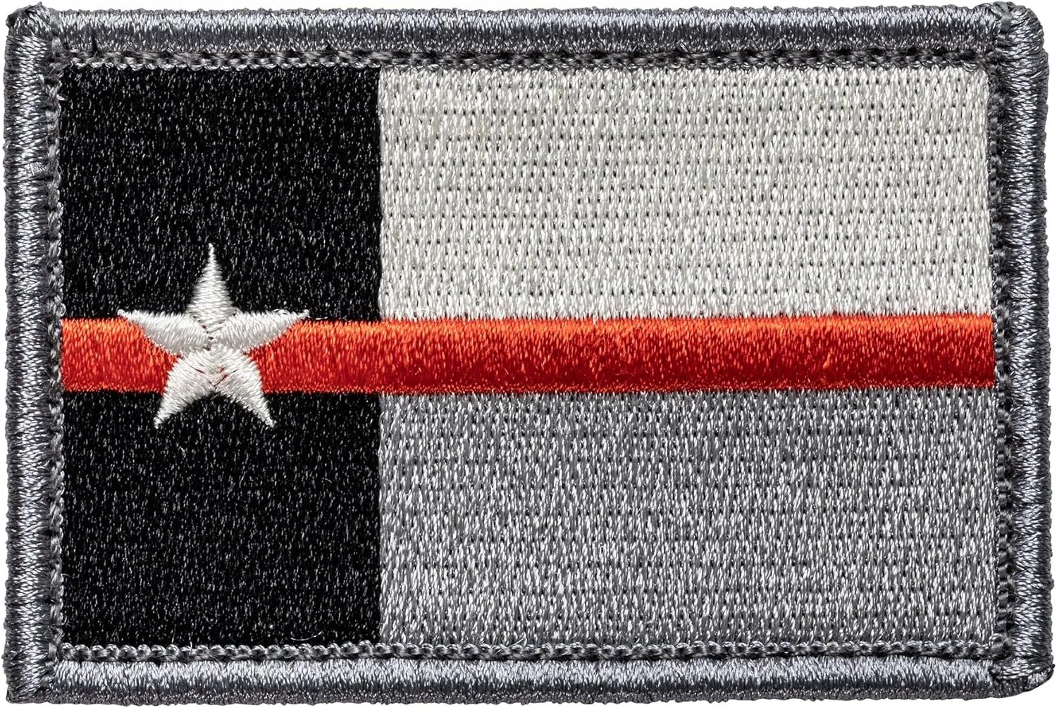 5.11 Tactical Patch - Texas Thin Red Line Patch, Hook-Back Adhesion, Laser-Cut to Size, Red, Style 81612