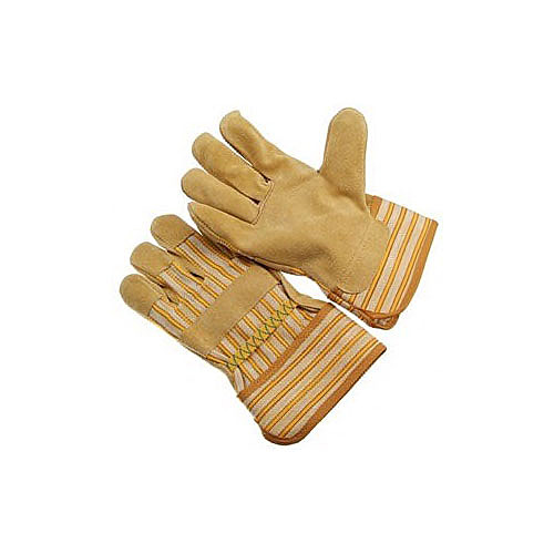 Pigskin split leather palm, 2.5” P.E cuff