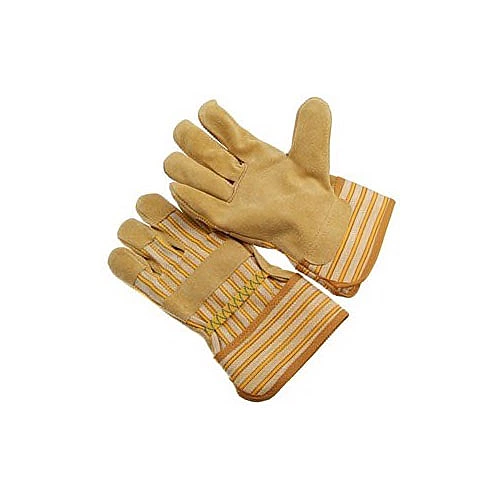 Pigskin split leather palm, 2.5” P.E cuff