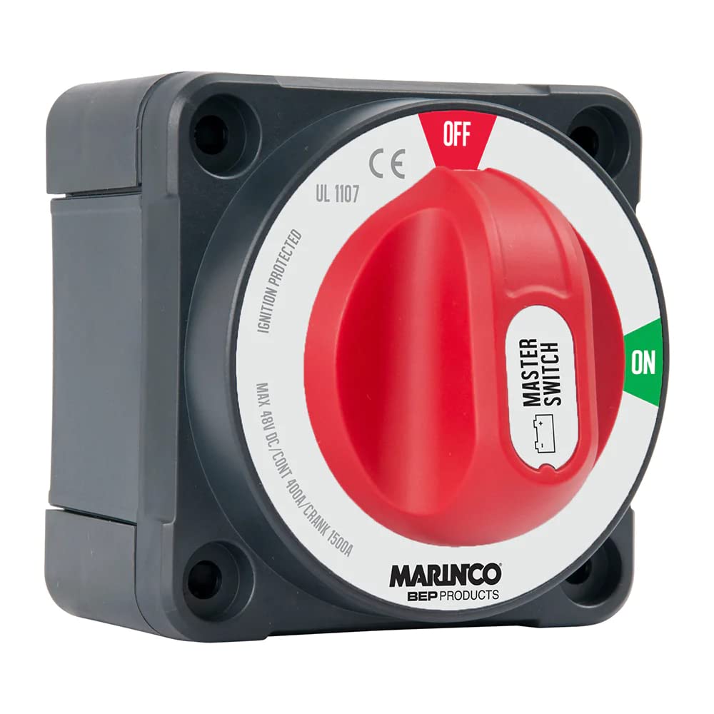 BEP Pro Installer 400A Double Pole Battery Switch, Red/Black Plastic - 770-DP