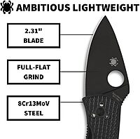 Spyderco Ambitious Lightweight Pocket Knife