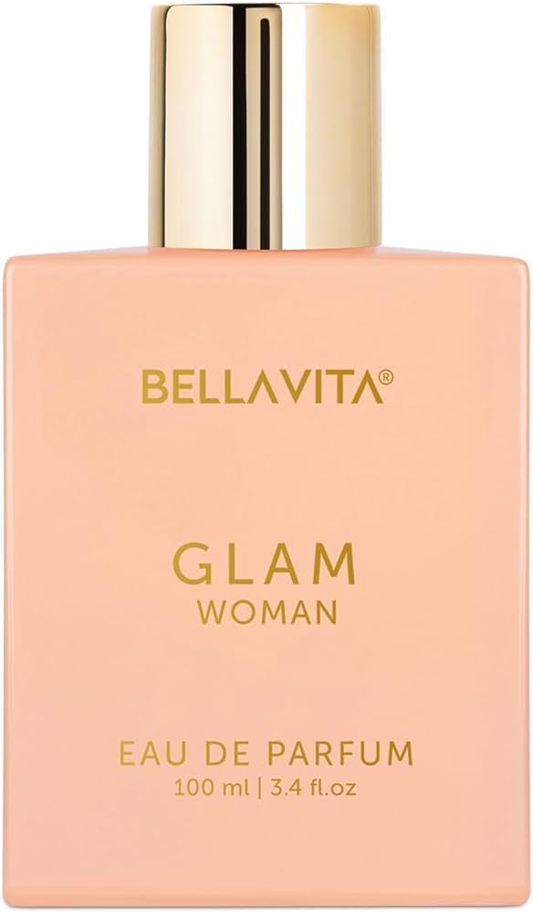 Bella Vita Luxury GLAM Woman Eau De Parfum With African Orange, Jasmine & Patchouli Premium, Long Lasting Floral & Woody Fragrance Liquid EDP For Women, 100ml