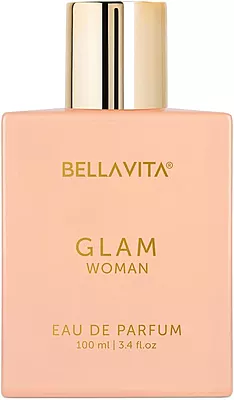 Bella Vita Luxury GLAM Woman Eau De Parfum With African Orange, Jasmine & Patchouli Premium, Long Lasting Floral & Woody Fragrance Liquid EDP For Women, 100ml