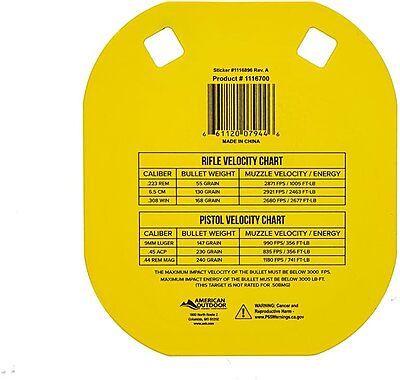 CALDWELL High Caliber AR500 Steel Targets with Hanging Options