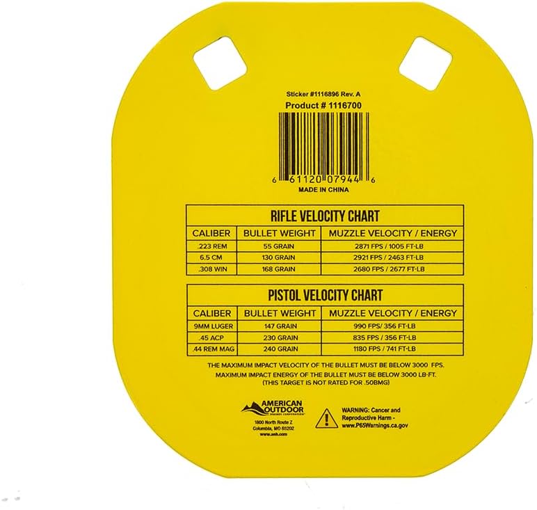 CALDWELL High Caliber AR500 Steel Targets with Hanging Options