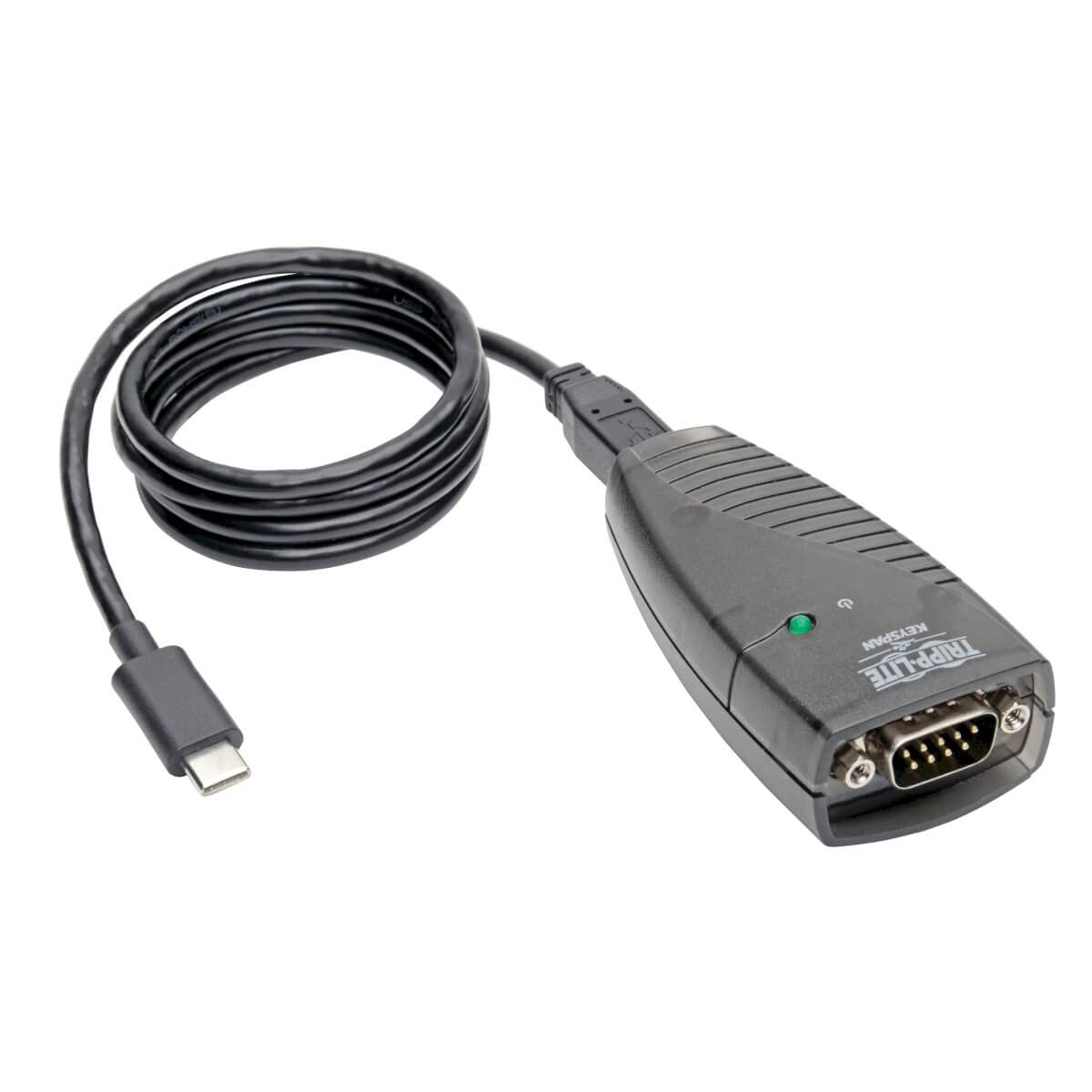 Tripp Lite Keyspan High Speed USB-C to Serial Adapter DB9 RS232 Cable, 3 Feet / 0.91 Meters