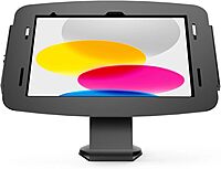 Compulocks iPad 10th-11th (A16) Gen Space Enclosure with Core Counter Stand or Wall Mount - Black | Secure iPad Kiosk, Tablet Holder, POS Display, Retail Showcase
