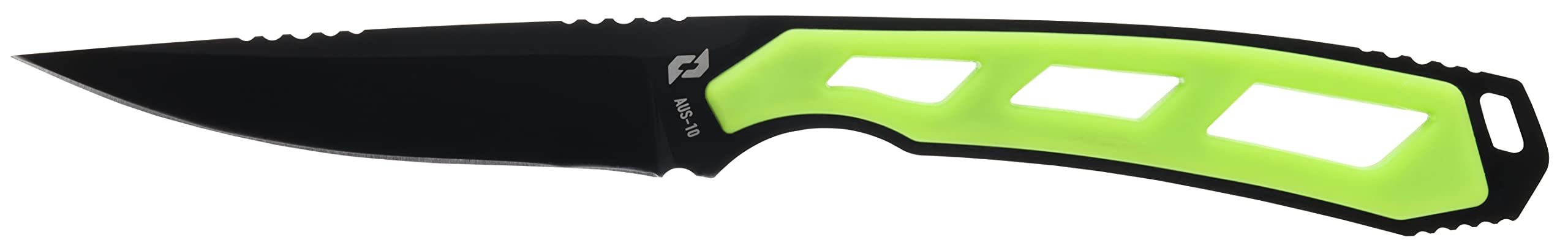 Schrade Delta Class Isolate Caper Fixed Blade 7.5in with 3in AUS-10 Steel Blade and Non-Slip Grip for Hunting