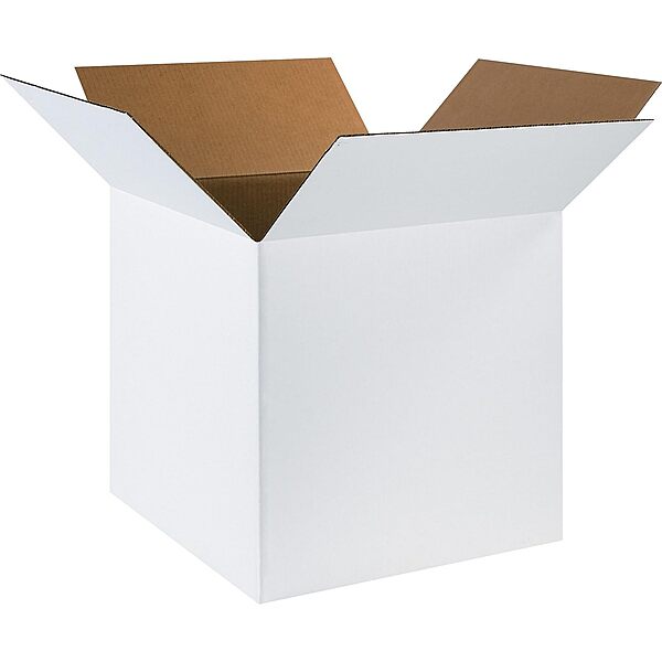 24-inch x 24-inch x 24-inch Shipping Boxes, 32 ECT, White, 10/Bundle (242424W)