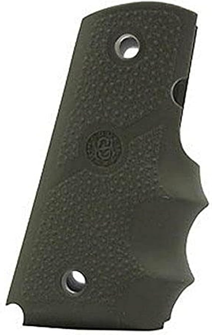 Hogue 1911 Officers Model Rubber Grip with Finger Grooves