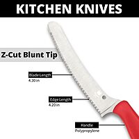 SPYDERCO Z-Cut Kitchen Knife with CTS BD1N Stainless Steel Blade