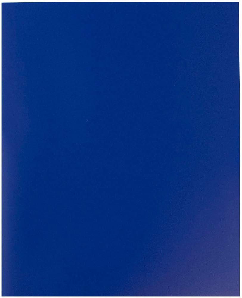 JAM Paper Plastic 2-Pocket POP Folders