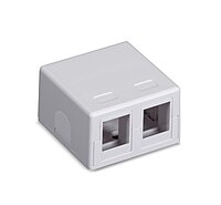 Black Box SMH-2 2-Port White Surface-Mount Housing