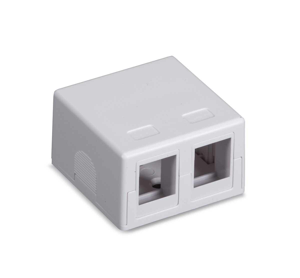 Black Box SMH-2 2-Port White Surface-Mount Housing