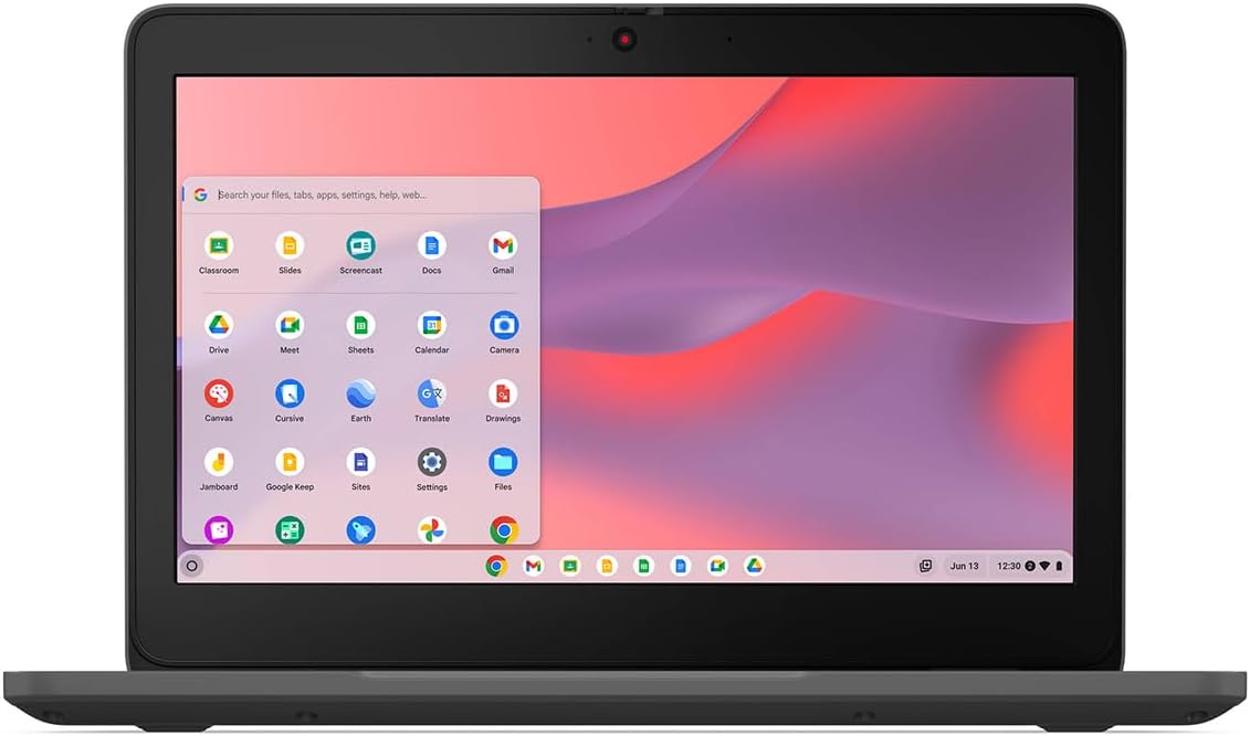 Lenovo 100e Chromebook Gen 4 83G80001US 11.6" Touchscreen Chromebook - HD - Intel N-Series N100-8 GB - 64 GB Flash Memory