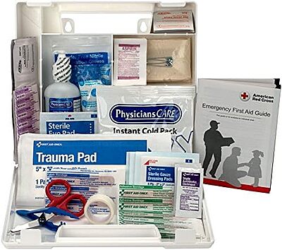 First Aid Only 223-U 25 Person Bulk First Aid Kit, 106-Piece Kit, White (Pack of 2) 2.5" x 8.4" x 9" (Pack of 2) First Aid Kit