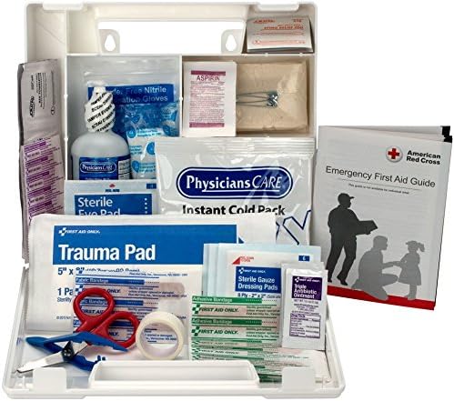 First Aid Only 223-U 25 Person Bulk First Aid Kit, 106-Piece Kit, White (Pack of 2) 2.5" x 8.4" x 9" (Pack of 2) First Aid