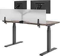 VARIDESK Acrylic Frosted Privacy Panel - Clamp-On Tool-Free