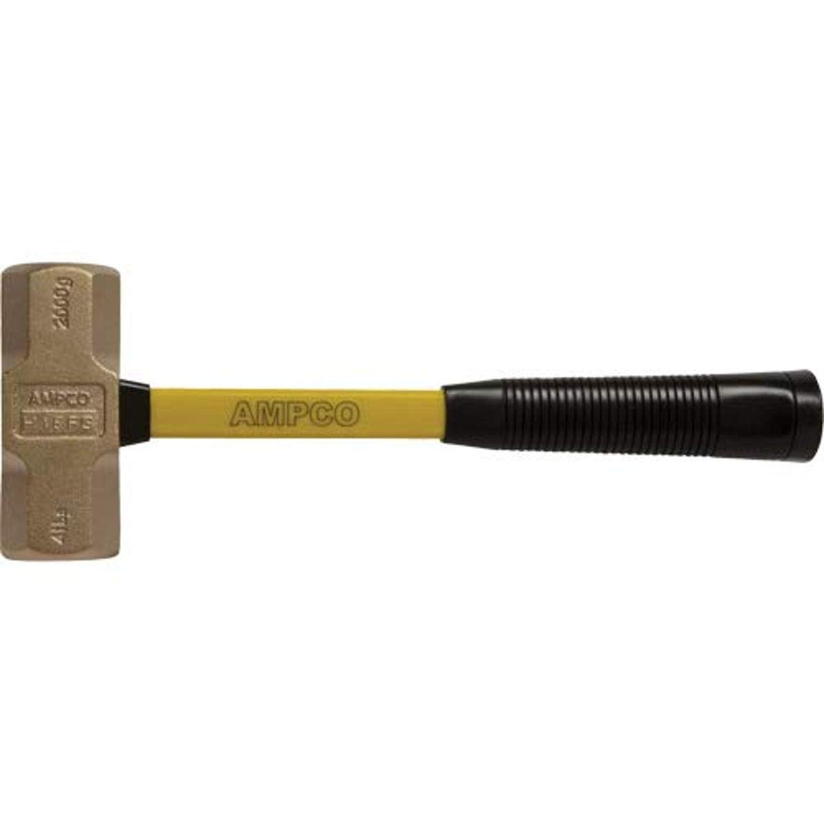 Ampco Safety Tools H-14FG Double Face Blacksmith's Hammer, Non-Sparking, Non-Magnetic, Corrosion Resistant, 2 lb, 14" OAL